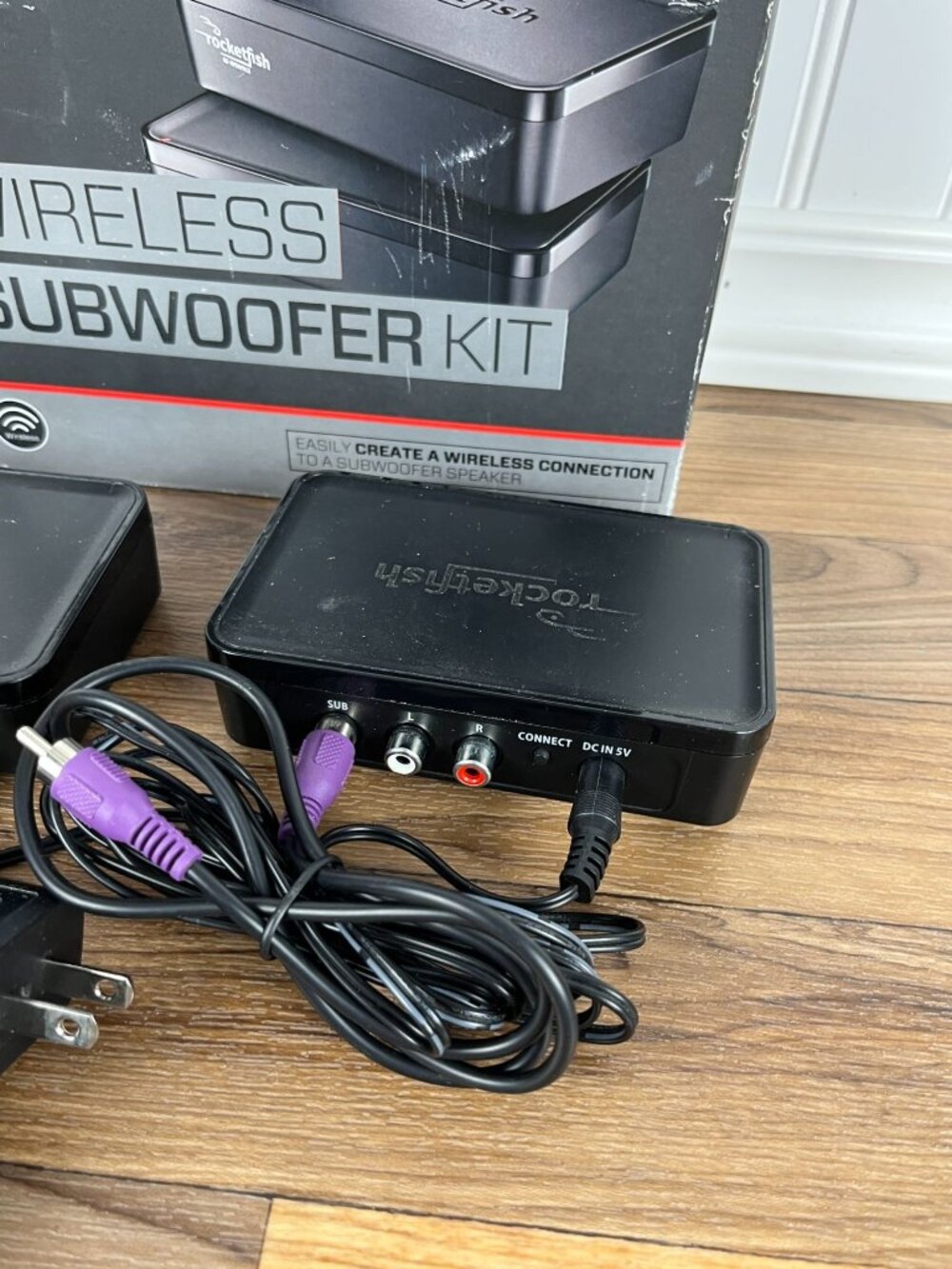 Rocketfish Wireless Subwoofer Sender/Receiver Kit Complete RF-WSW312 W/ Box - Picture 15 of 16
